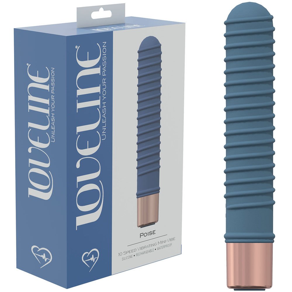 Loveline poise - clitoral vibrator - g - spot vibrator - Product front view and box side view | Flirtybay