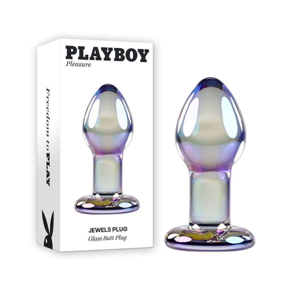 Playboy pleasure - jewels butt plug - Product front view and box front view | Flirtybay