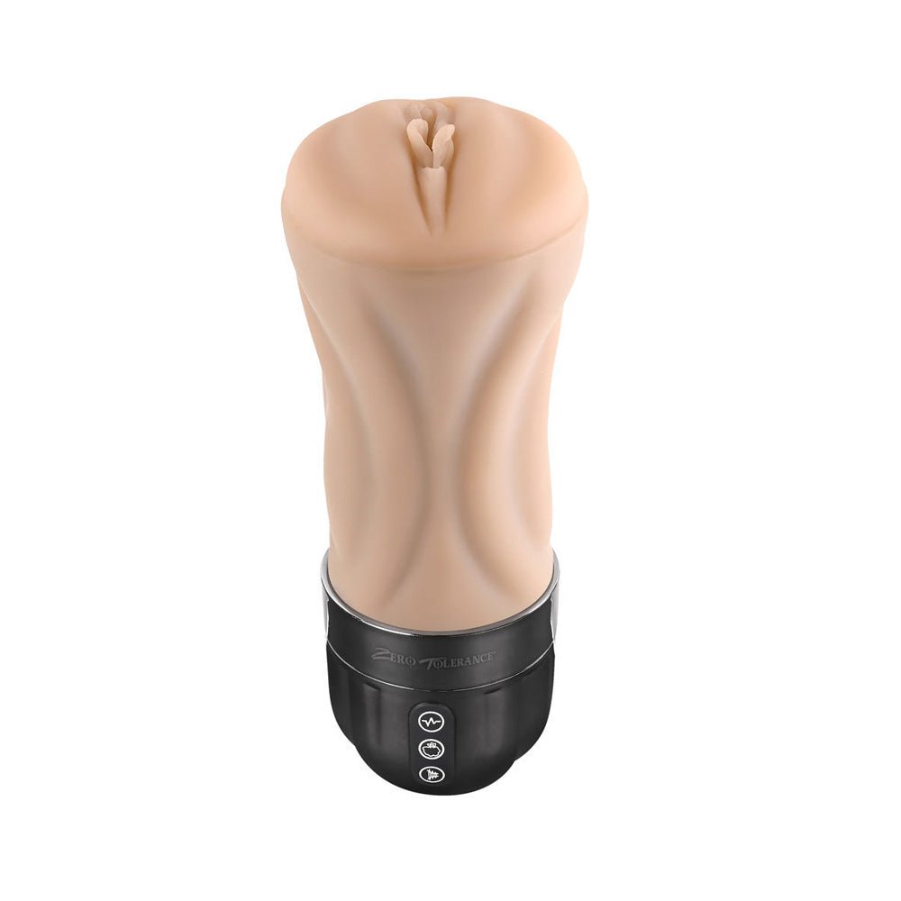 Zero tolerance - tight lipped - light - vibrating pocket pussy - Product front view  | Flirty Bay