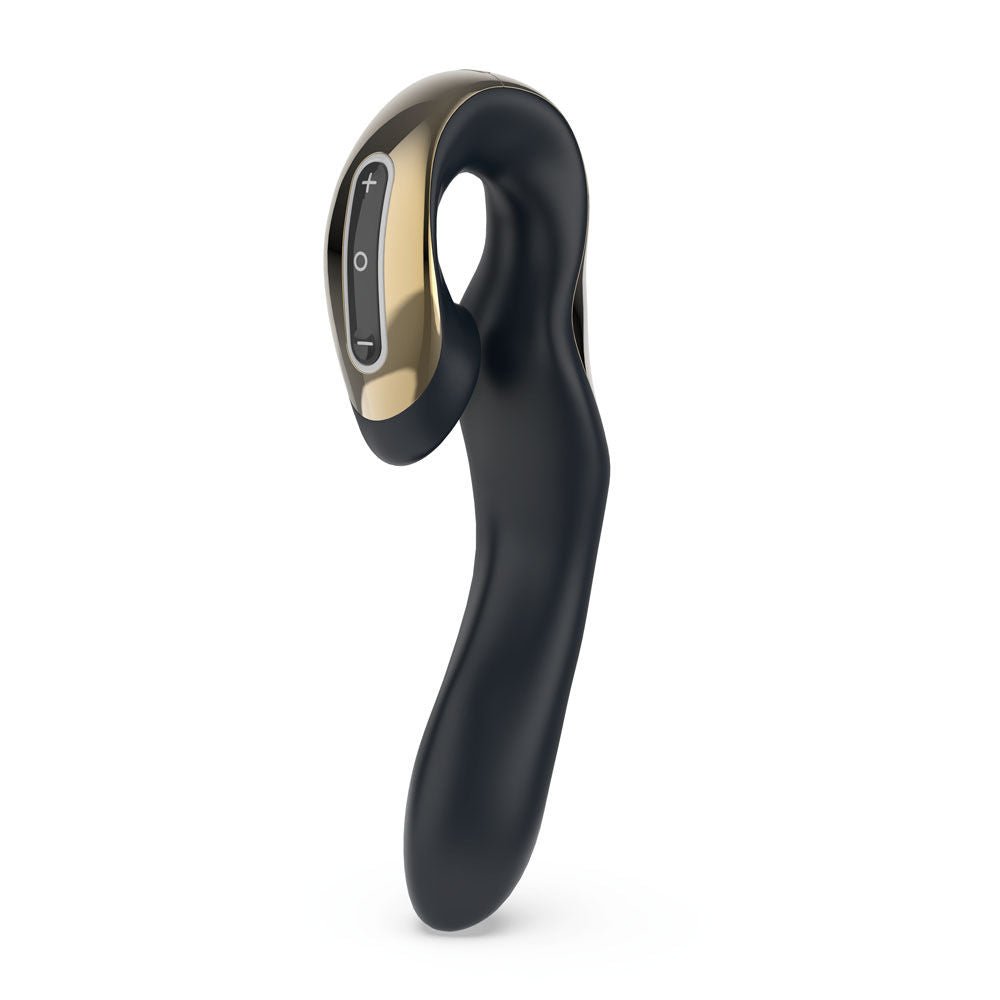 Zini roae special edition - gold - rabbit vibrator - Product side view  | Flirtybay