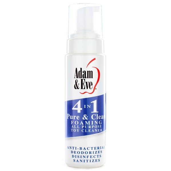 Adam & eve 4 in 1 pure & clean sex toy cleaner - Product front view  | Flirtybay.com.au