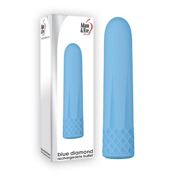 Adam & eve  - diamond bullet vibrator - Product front view and box front view | Flirtybay.com.au