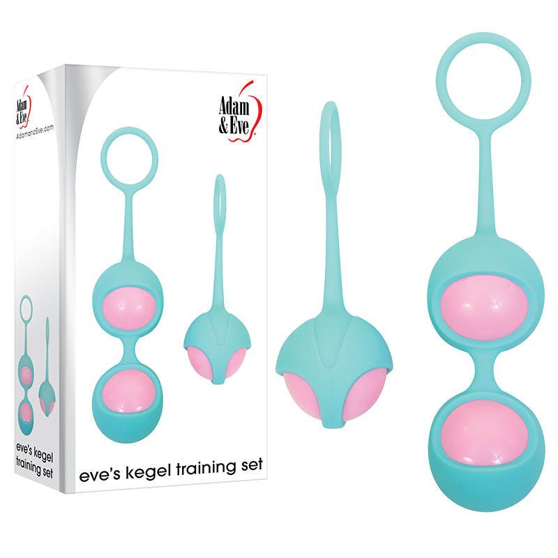 Adam & eve - eve's kegel training set - Product front view and box front view | Flirtybay.com.au