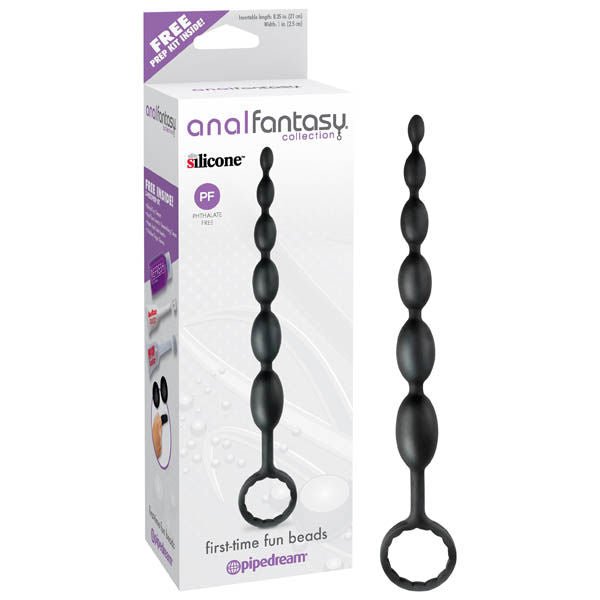 Anal fantasy collection - first-time fun anal beads - Product front view and box front view | Flirtybay.com.au