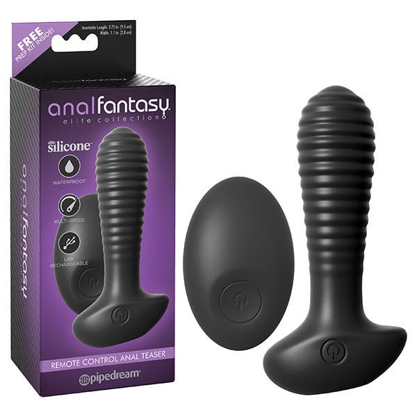 Anal fantasy elite - remote control anal teaser - Product front view and box front view | Flirtybay.com.au
