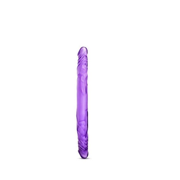 B-Yours-14-Inch-Double-Dildo-for-couples-purple-front-Flirtybay.com.au