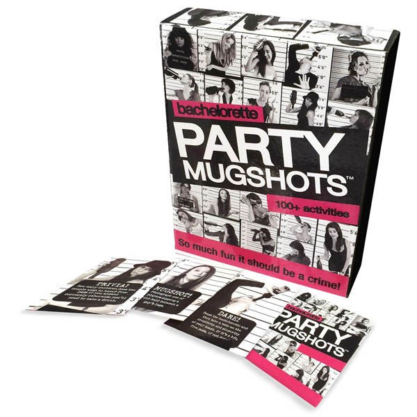 Bachelorette party - mugshots - Product front view and box front view | Flirtybay.com.au