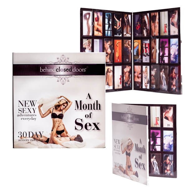Behind closed doors - a month of sex - erotic game - Product front view  | Flirtybay.com.au