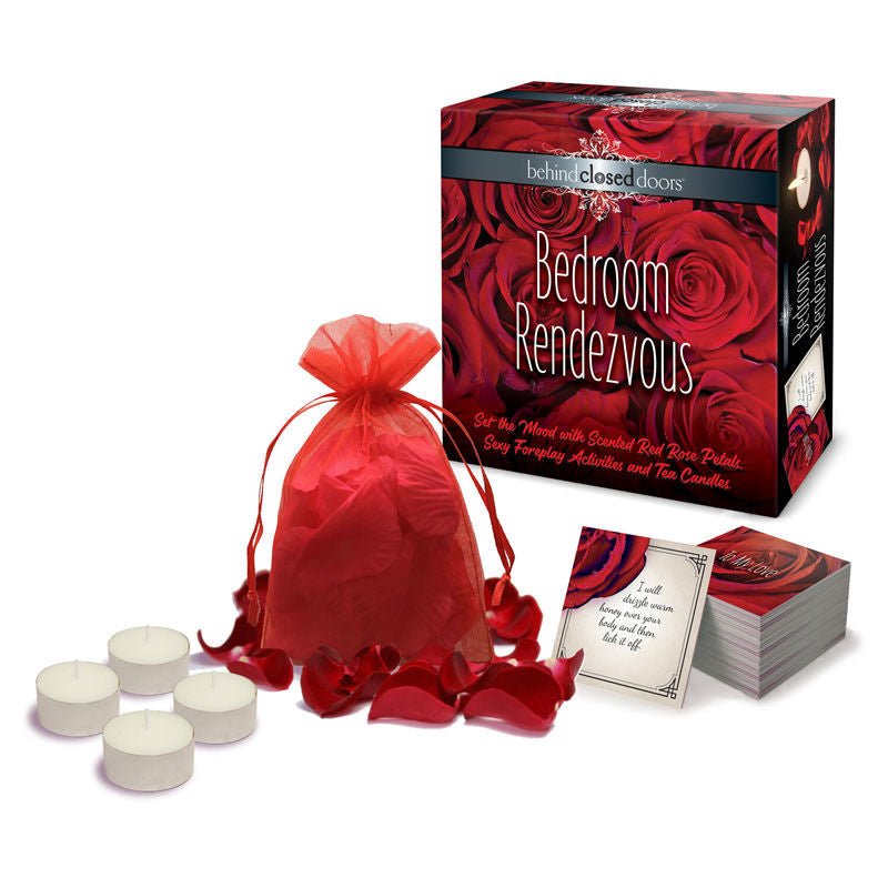 Behind closed doors - bedroom rendezvous - erotic game - Product front view  | Flirtybay.com.au