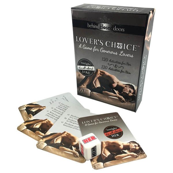 Behind closed doors - lovers choice - erotic game - Product front view  | Flirtybay.com.au