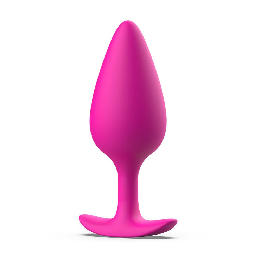 Bfilled -  basic plus - magenta butt plug - Product front view  | Flirtybay