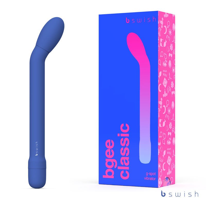 Bgee classic - g-spot vibrator - Product front view and box front view | Flirtybay.com.au
