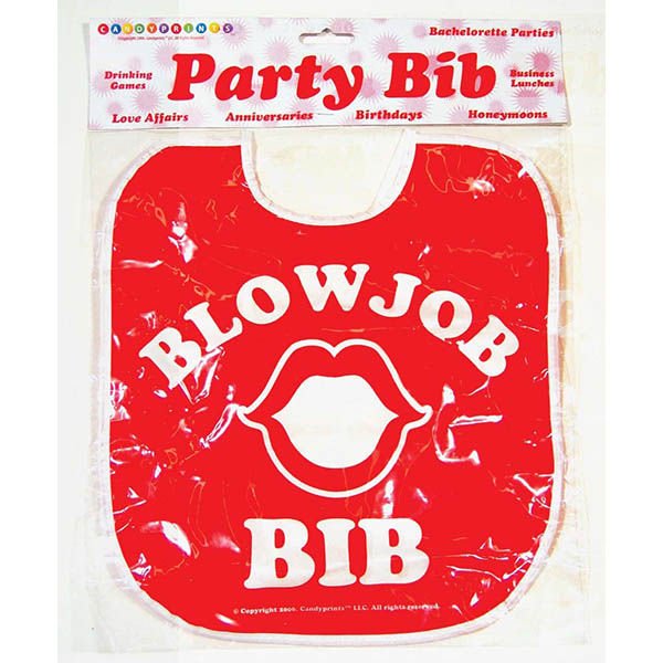 Blow job bib - bachelorette party - Product front view  | Flirtybay.com.au