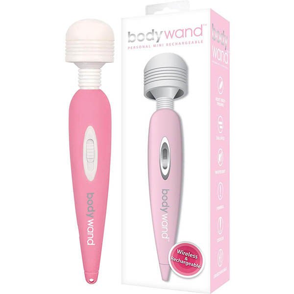 Bodywand - personal mini vibrating wand - Product front view and box front view | Flirtybay.com.au