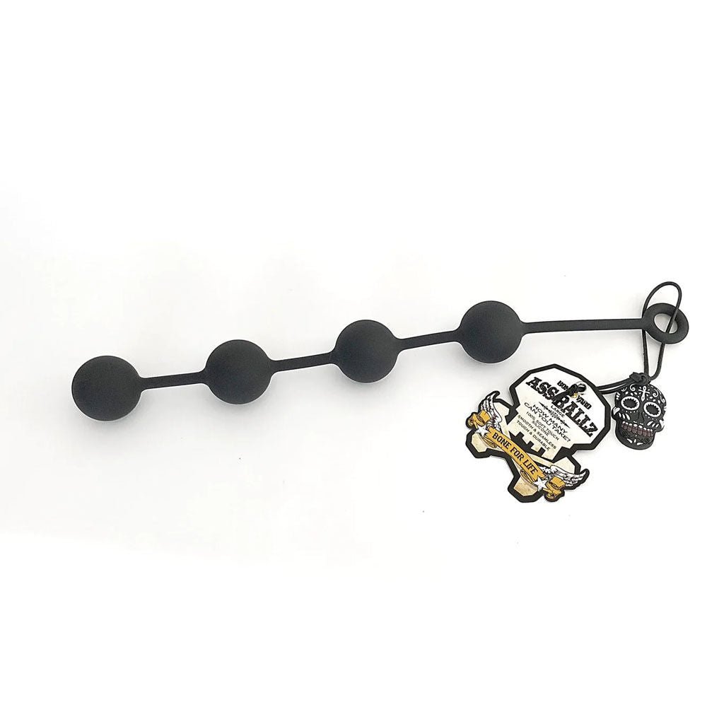 Boneyard - ass ballz - anal beads, small - Product side view  | Flirtybay.com.au
