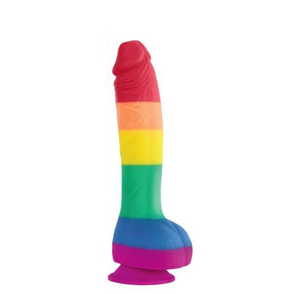 Colours pride edition - 8 dildo - Product front view  | Flirtybay.com.au