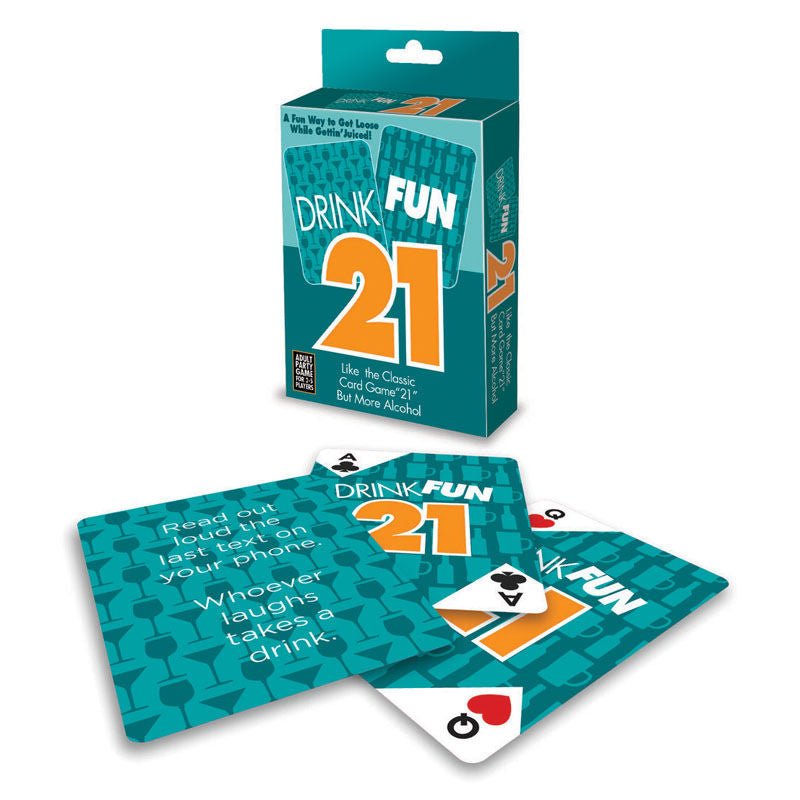 Drink fun 21 - card game - Product front view  | Flirtybay.com.au