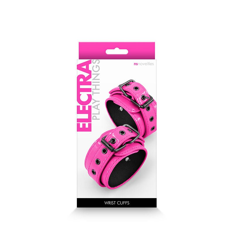 Electra - bondage - wrist cuffs -  box front view | Flirtybay.com.au