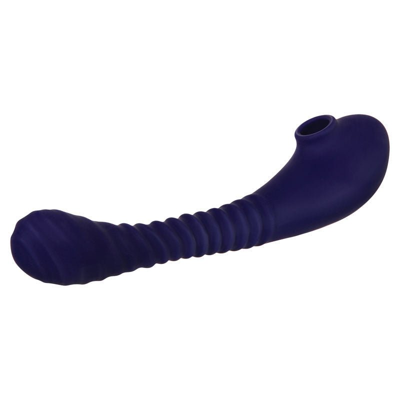 Evolved - clitoral sucking and g-spot stimulator - Product side and down view  | Flirtybay.com.au