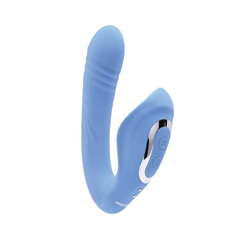 Evolved - tap and thrust -g-spot and clitoral stimulator - Product front view  | Flirtybay.com.au