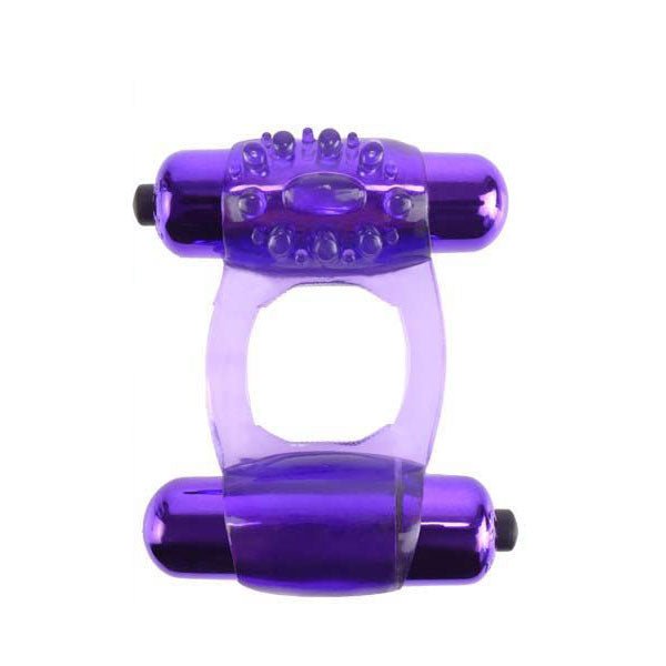Fantasy c-ringz - duo-vibrating super cock ring - Product front view  | Flirtybay.com.au