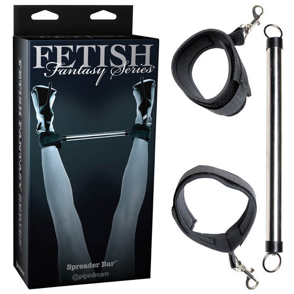 Fetish fantasy series limited edition - spreader bar - Product front view and box front view | Flirtybay.com.au