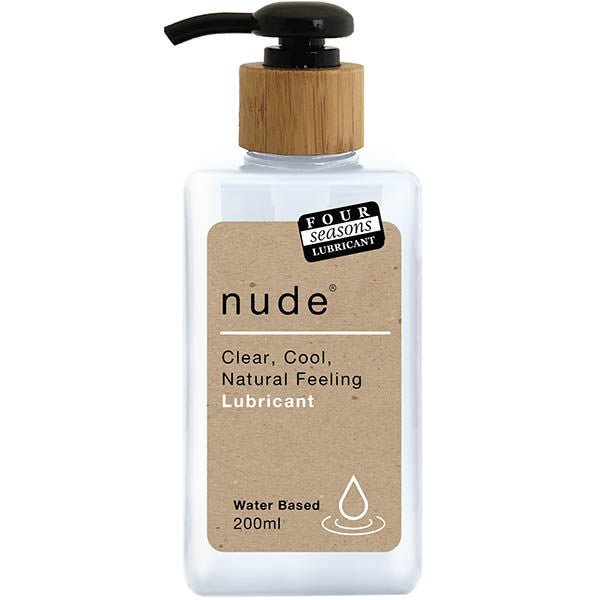 Four seasons - nude - water-based lubricant - Product front view  | Flirtybay.com.au