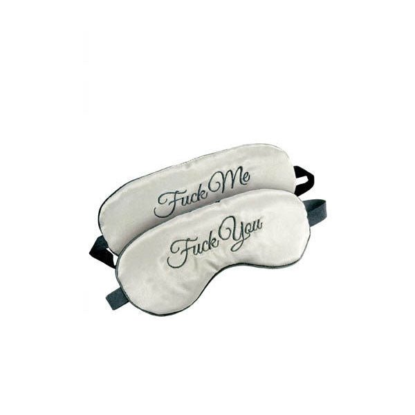 Fuck me fuck you - reversible blindfold - Product front view  | Flirtybay.com.au