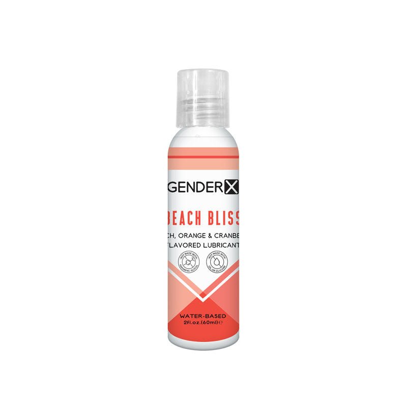 Gender x - beach bliss flavoured water-based lubricant - 60 ml - Product front view  | Flirtybay.com.au