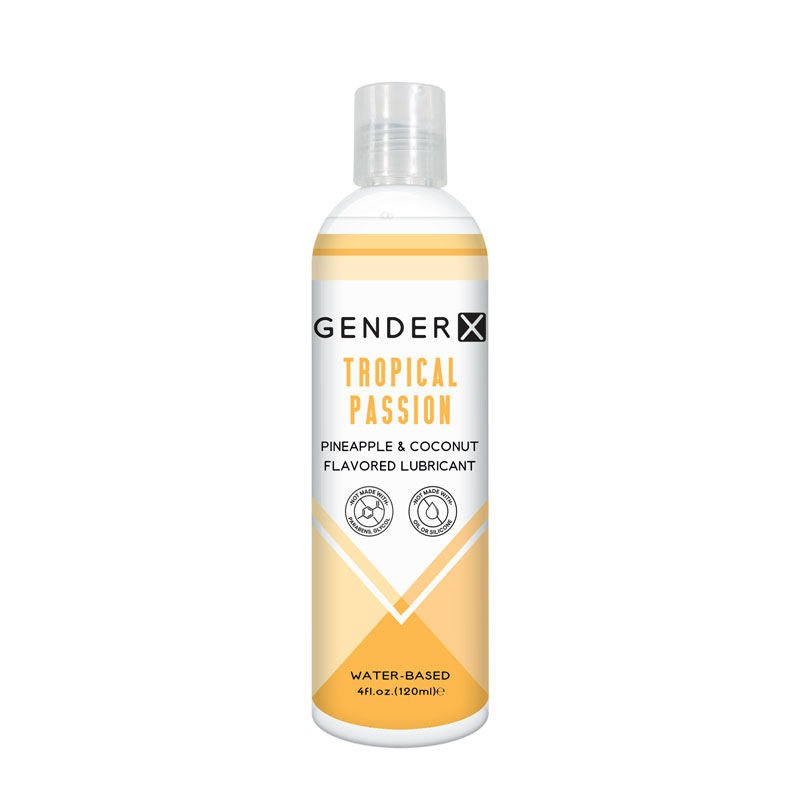 Gender x - tropical pasion - flavored water-based lubricant - 120 ml - Product front view  | Flirtybay.com.au