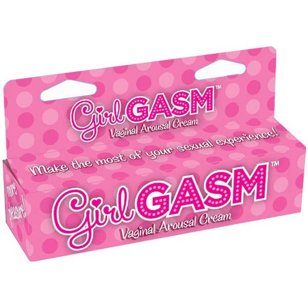 Girlgasm - vaginal arousal cream -  box side view | Flirtybay.com.au