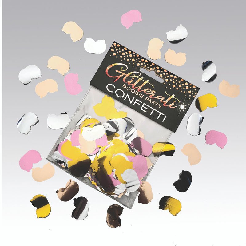 Glitterati - boobie confetti - Product front view  | Flirtybay.com.au