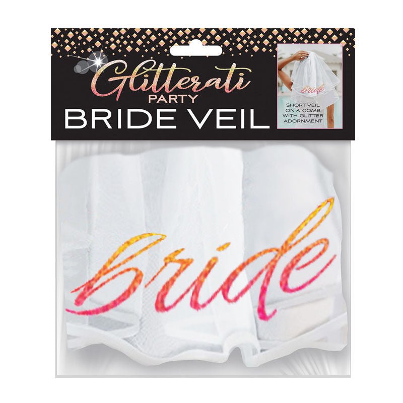 Glitterati - bride veil -  box front view | Flirtybay.com.au