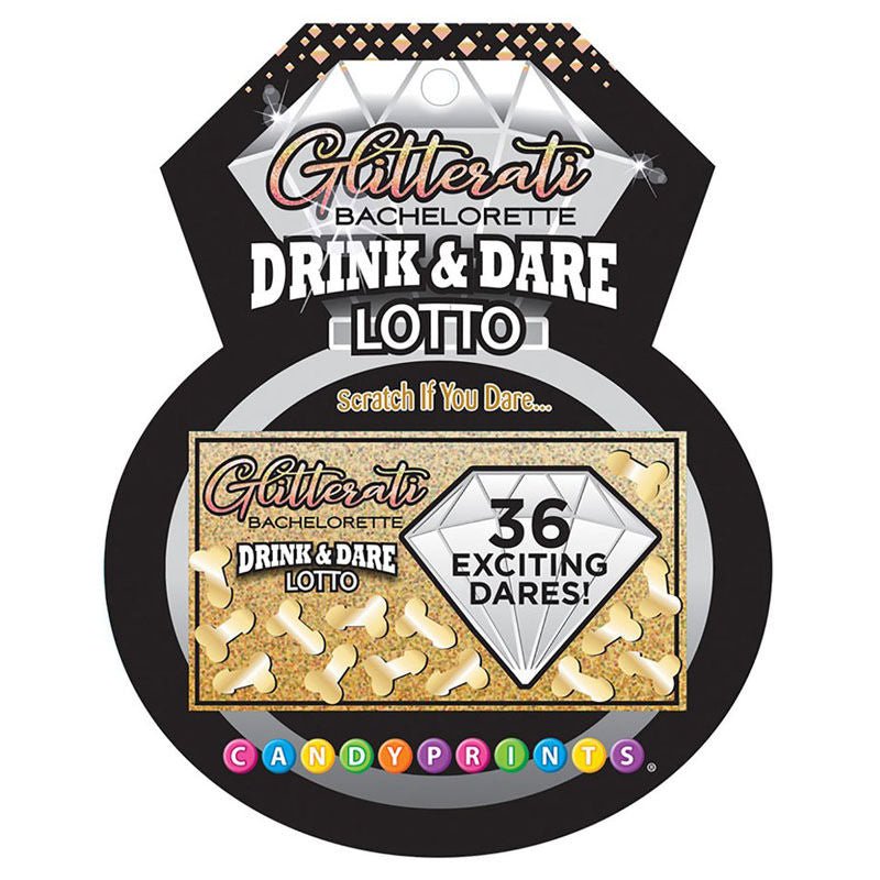 Glitterati - drink and dare lotto - Product front view  | Flirtybay.com.au