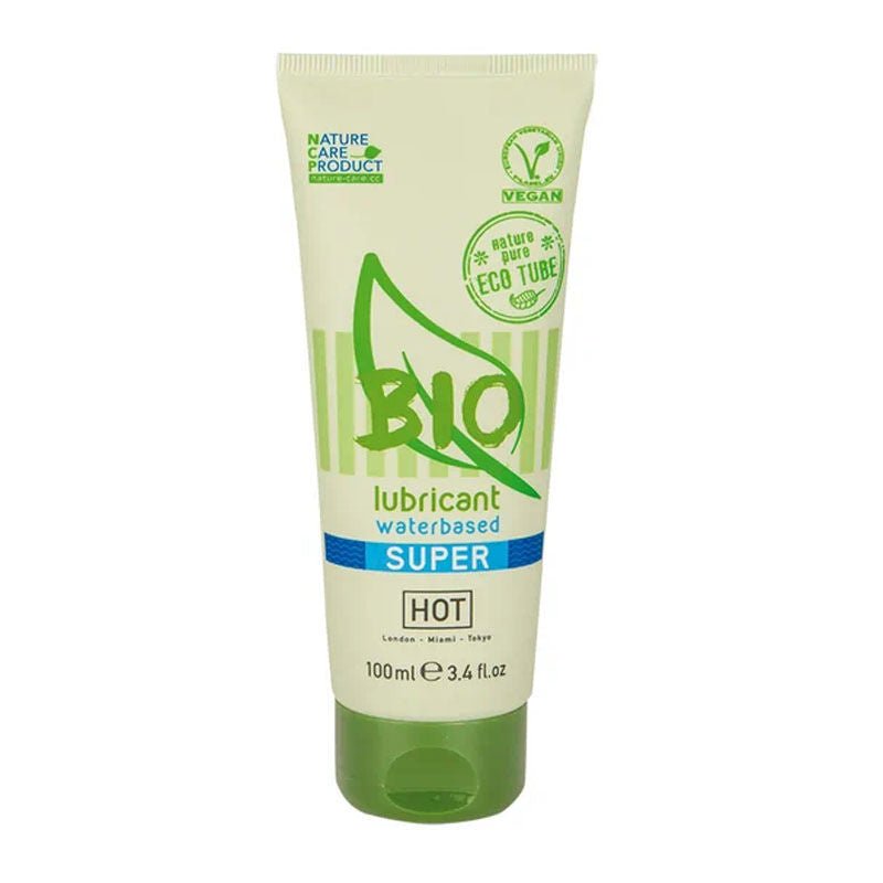 Hot bio super - warming waterbased lubricant 100ml - Product front view  | Flirtybay.com.au