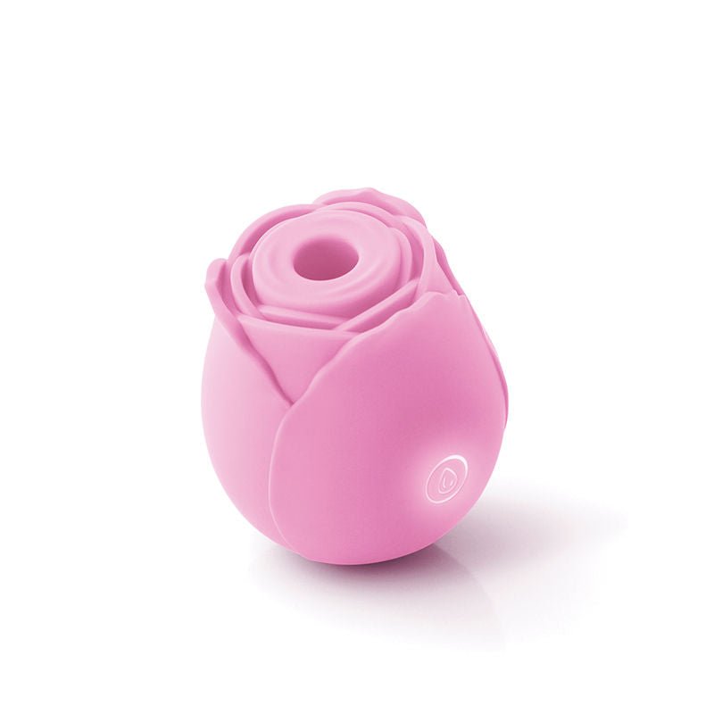 Inya the rose clitoral air pulsing vibrator, pink, front view | Flirtybay.com.au
