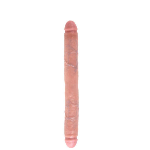 King cock - 16'' thick double-ended dildo - Product front view  | Flirtybay.com.au