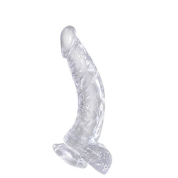 King cock  - 7.5'' dildo with balls - Product front view  | Flirtybay.com.au
