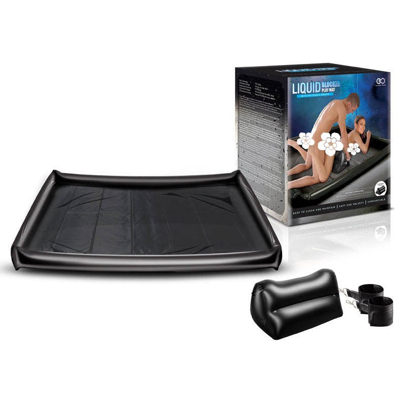Liquid blocker play mat - king size - Product front view and box front view | Flirtybay.com.au