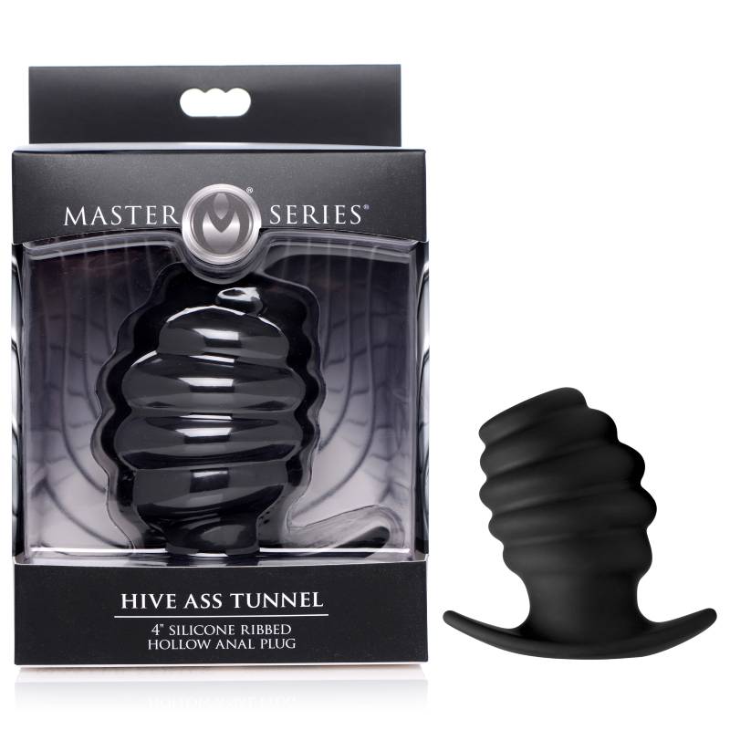 Master series - hive ass tunnel - anal plug - size M, Product front view and box front view | Flirtybay.com.au