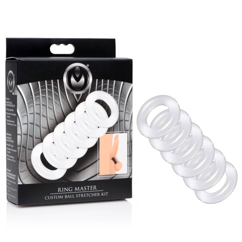 Master series ring master - ball stretcher - Product side view and box front view | Flirtybay.com.au