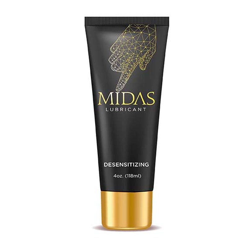 Midas desensitising lubricant - 118 ml - anal and penis desensitising gel - Product front view  | Flirtybay.com.au