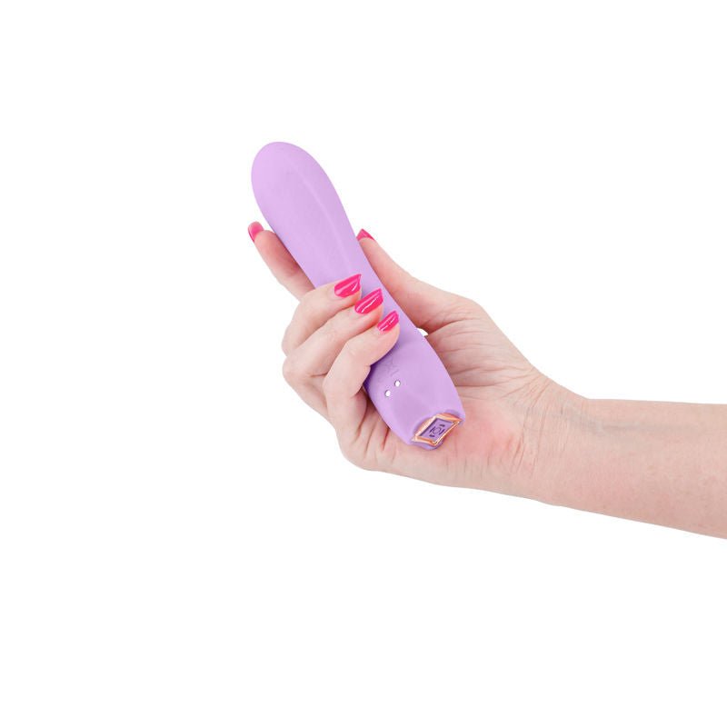 Obsessions - romeo vibrator - lilac, Product side view  | Flirtybay.com.au