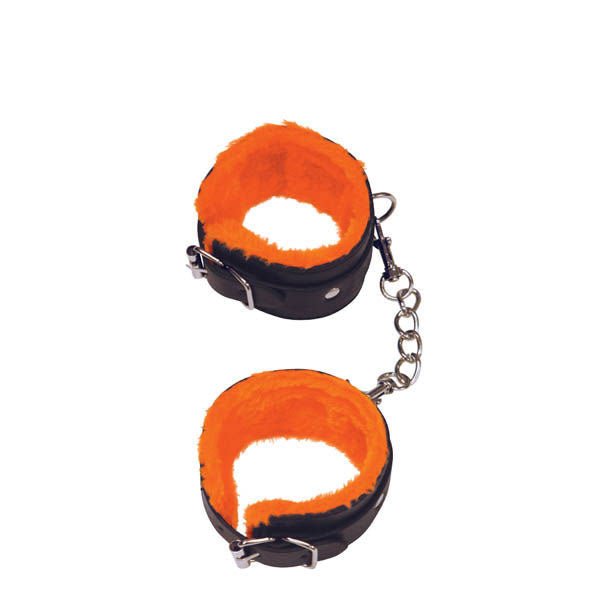 Orange is the new black - love cuffs - wrist - Product front view  | Flirtybay.com.au
