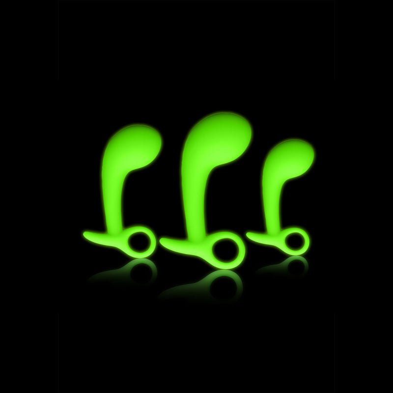 Ouch! glow in the dark prostate massager kit - Product front view  | Flirtybay.com.au