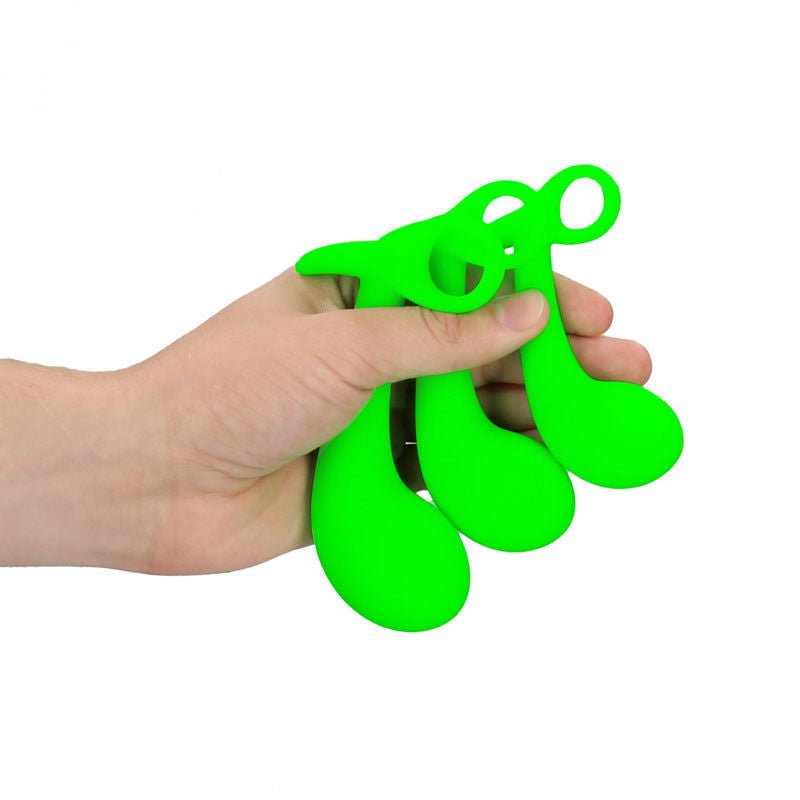 Ouch! glow in the dark prostate massager kit - Product top view  | Flirtybay.com.au