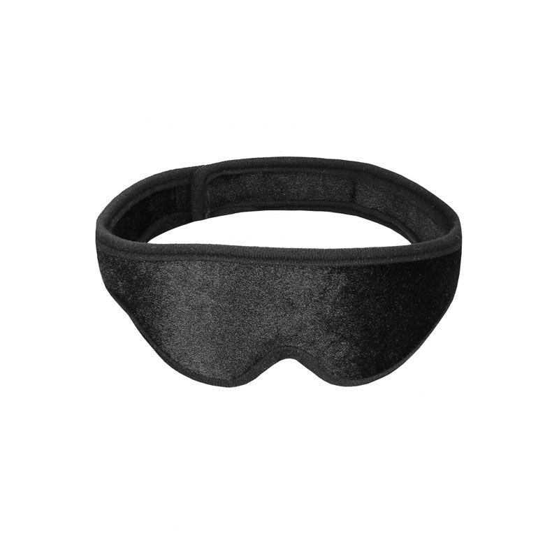 Ouch! velvet & velcro adjustable eye mask - Product front view  | Flirtybay.com.au