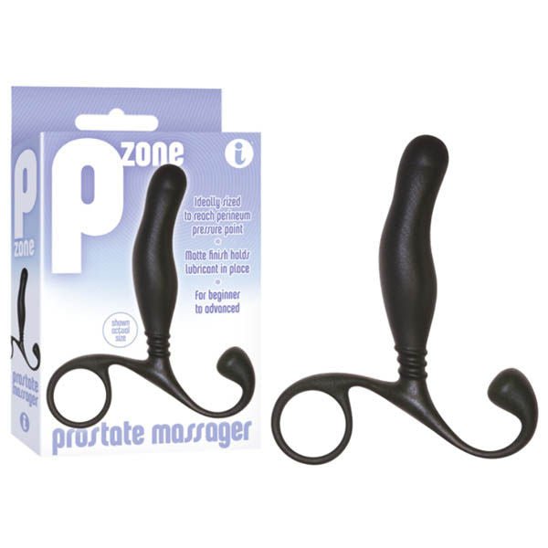 P-zone prostate massager - Product front view and box side view | Flirtybay.com.au