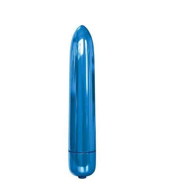 Pipedream Classic Rocket Bullet Blue vibrator front product | Flirtybay.com.au