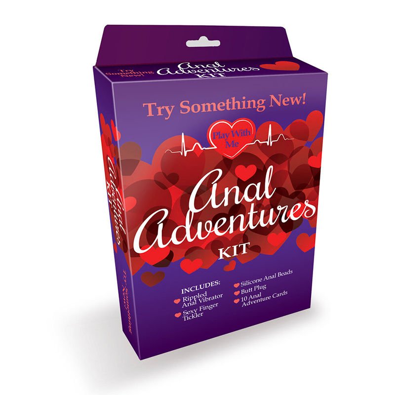 Play with me - anal adventures kit -  box front view | Flirtybay.com.au
